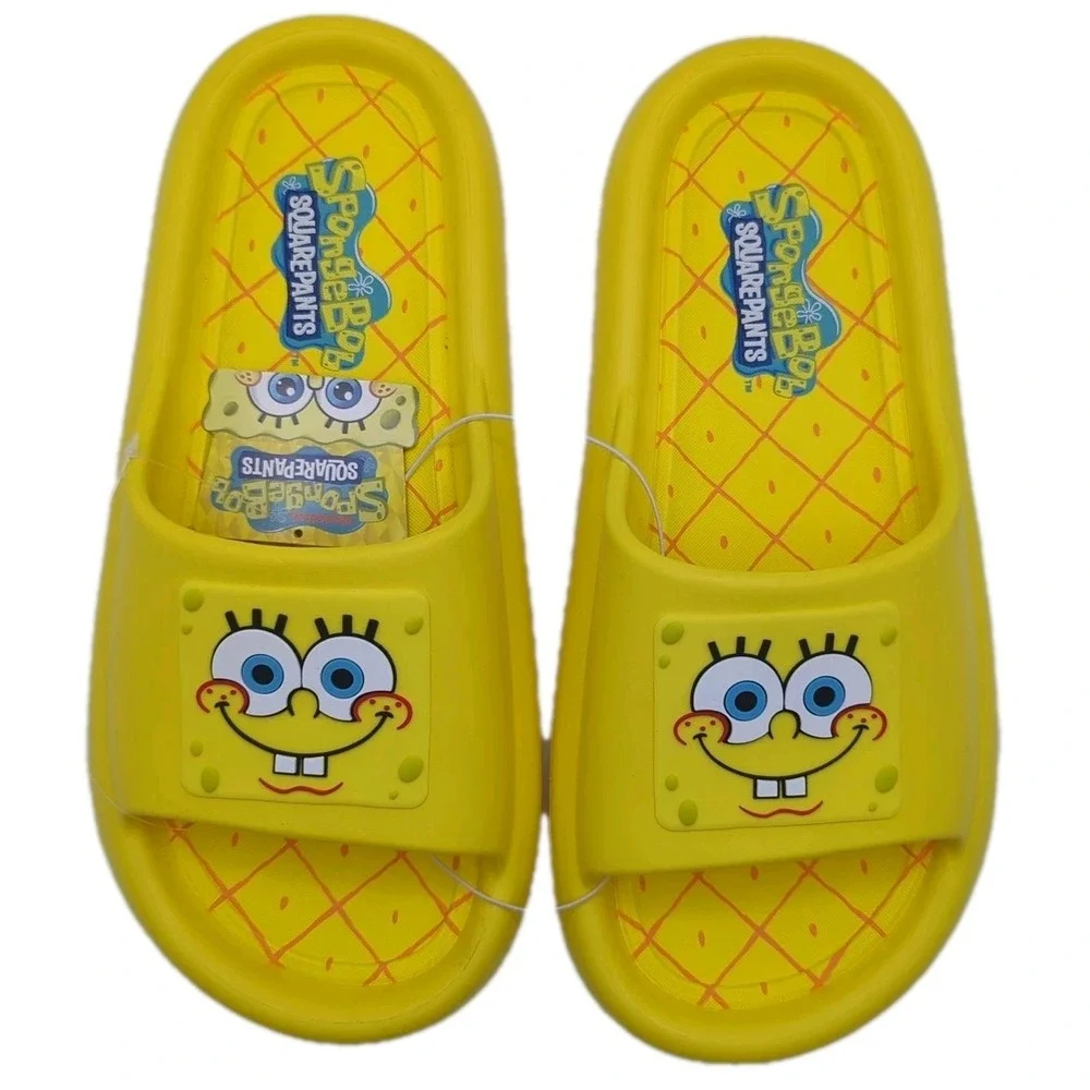 SpongeBob SquarePants Comfort Slide Sandals Mens Size 10 Ground Up